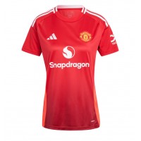 Camiseta Manchester United Alejandro Garnacho #17 Primera Equipación Replica 2024-25 para mujer mangas cortas